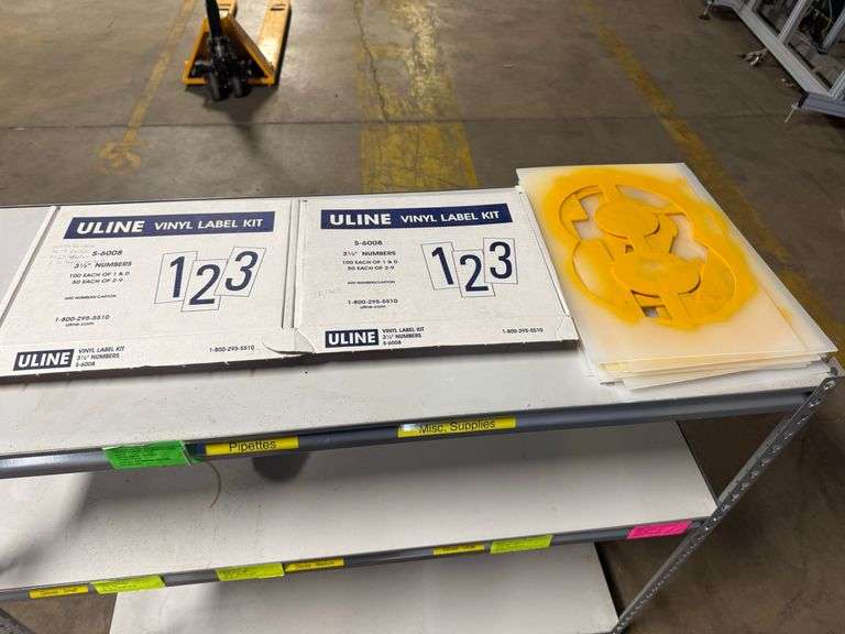 Stencil & Uline Vinyl Label Kit Lot image