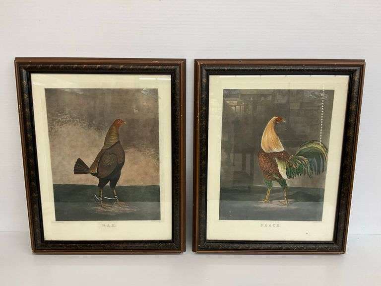 Pair of Gamecock Framed Art Prints image