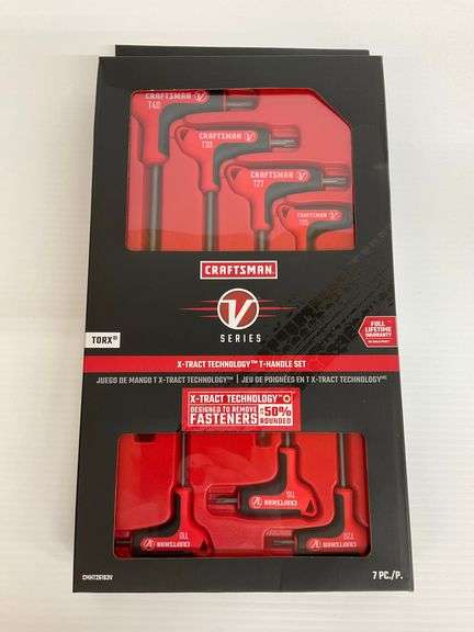New 7-Piece Craftsman V-Series Torx T-Handle Set image
