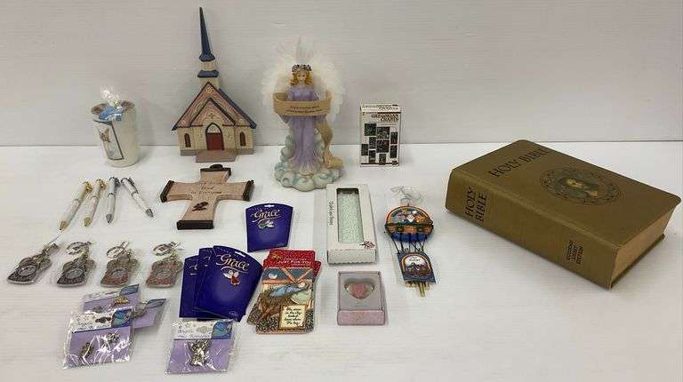 Religious Themed Collection: Bible, Figurines, Keychains and More image
