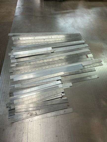 Lot of Metal Rulers image