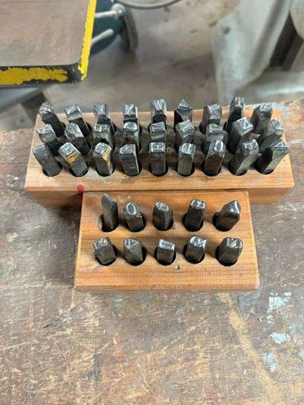 Steel Number & Letter Stamp Set ... See Photos ... Roughly 1/2 in. per image
