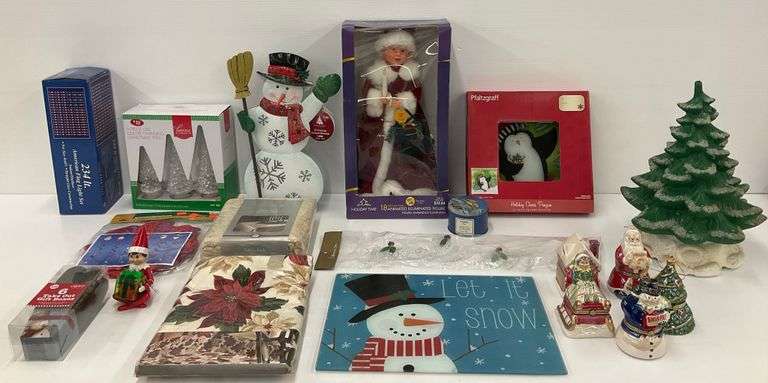Christmas Decorations: Tablecloths, Figurines, Ornaments, & More image