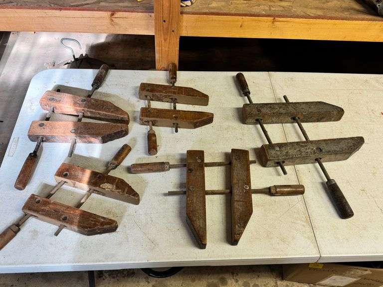 Group of Woodworking Clamps image