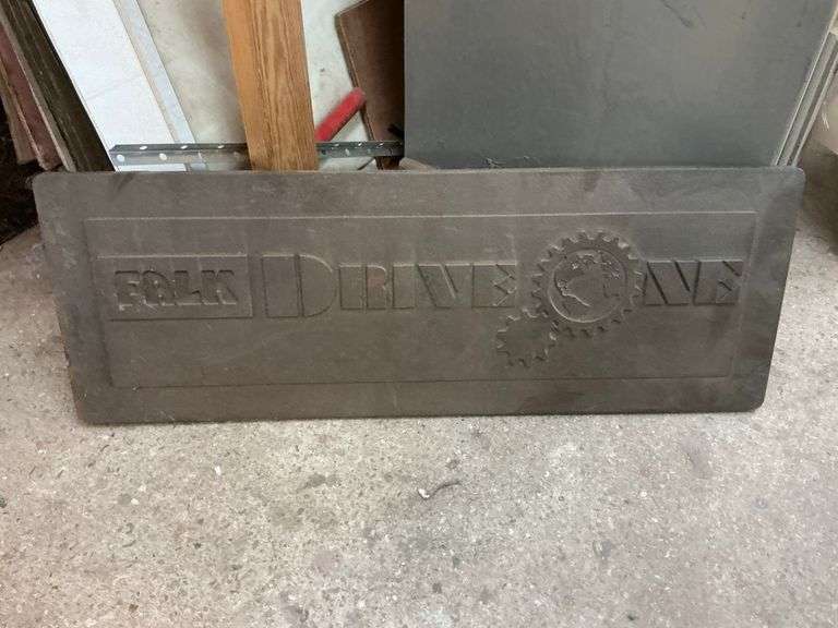 Falk Drive Metal Plate ... 34 x 12 in. image