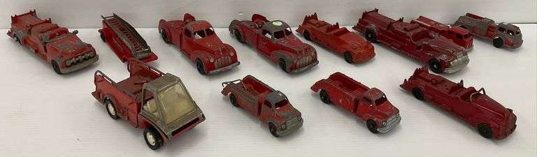 Vintage Hubley Kiddie Toy Lot - Firetrucks image