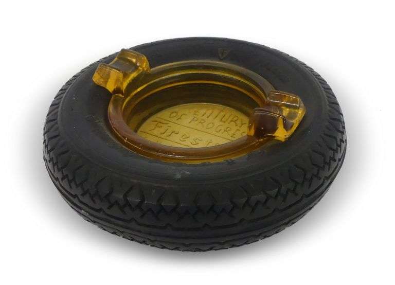 Century of Progress Firestone Tire Ashtray image
