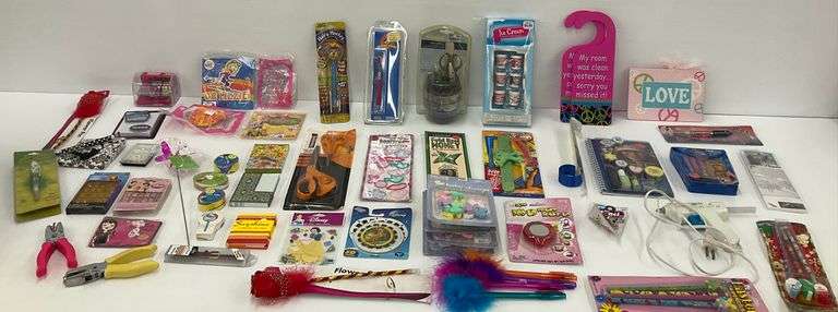 Various New Items, Craft Supplies, and Toys image