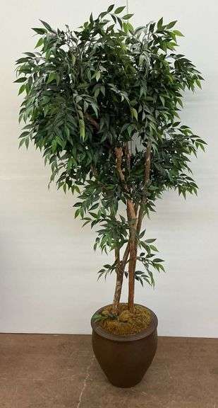 Artificial Ficus Tree in Pot image