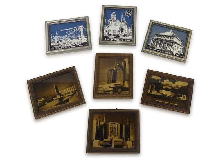 Seven Century of Progress Chicago World's Fair Framed Pictures image