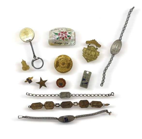 Chicago World's Fair "Century of Progress" Souvenir Jewelry and Other Memorabilia image