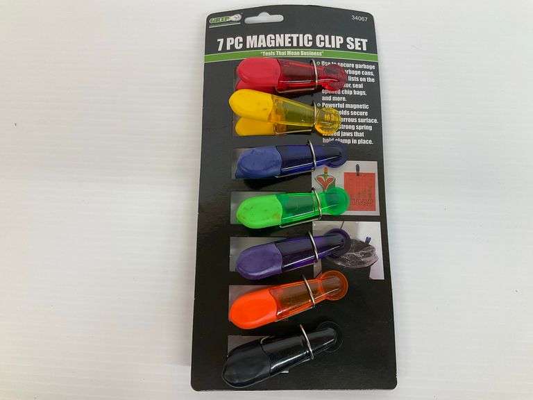 New Grip 7-Piece Multi Color Magnetic Clip Set image