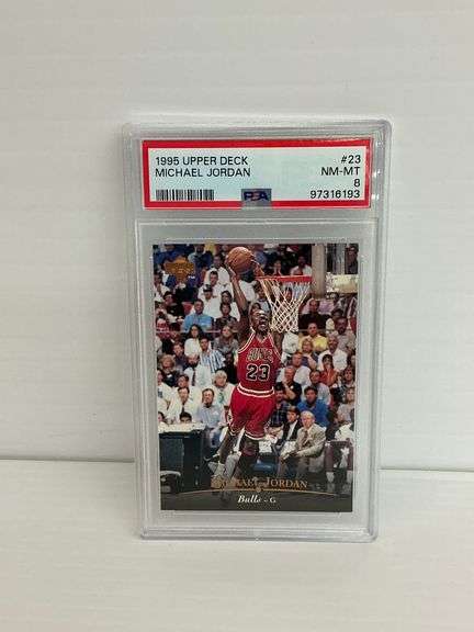 1995 Upper Deck Michael Jordan #23 Basketball Card - PSA Graded image