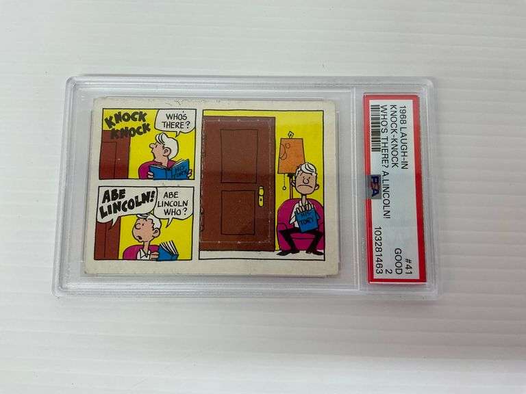 1968 Laugh-In Knock Knock Who's There? A. Lincoln! #41 - PSA Graded image