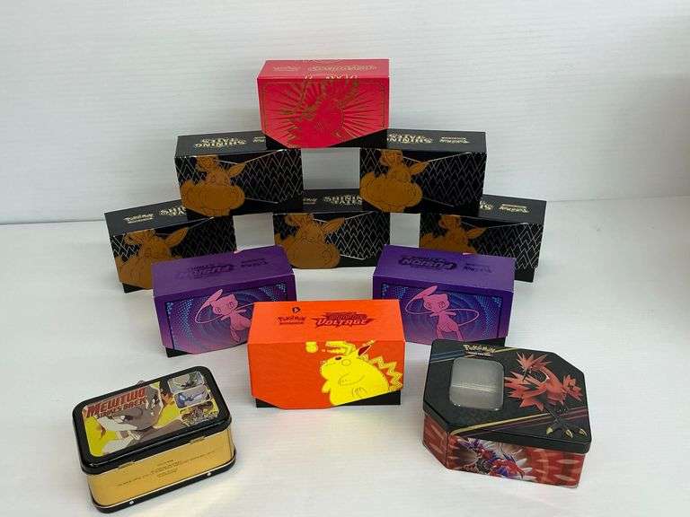 11 Empty Pokemon Trading Card Game Boxes image