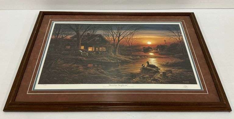 Terry Redlin "Shoreline Neighbors" Limited Edition Framed Print image