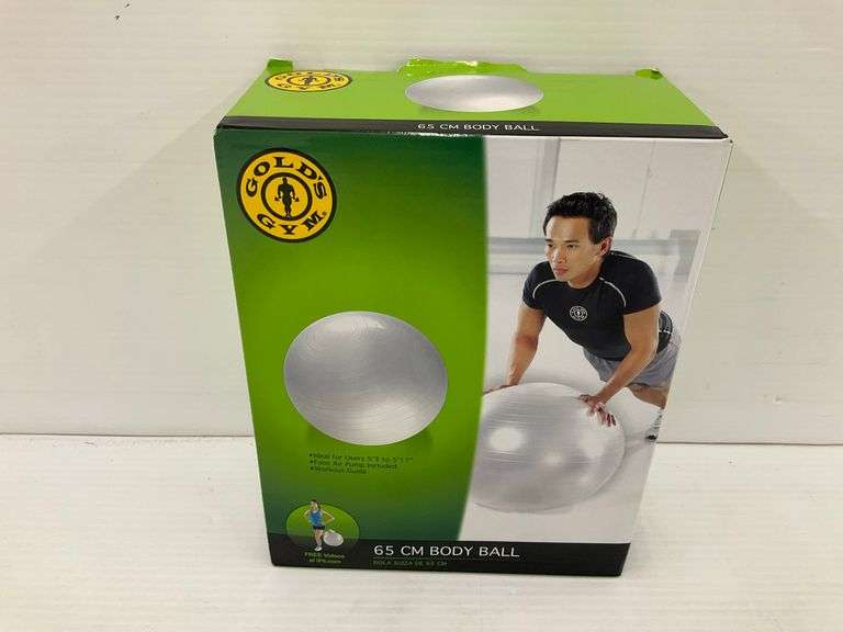 New Gold's Gym 65 CM Body Ball with Foot Air Pump image