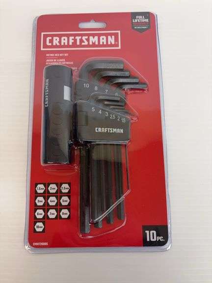 New Craftsman Metric Hex Key Set - 10 Piece image