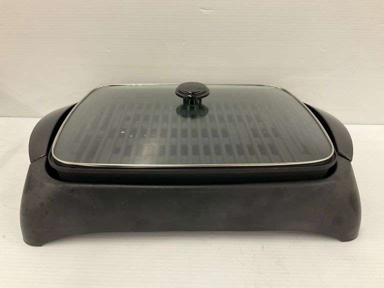 Like New DeLonghi Perfect Indoor Grill with Glass Lid... works image