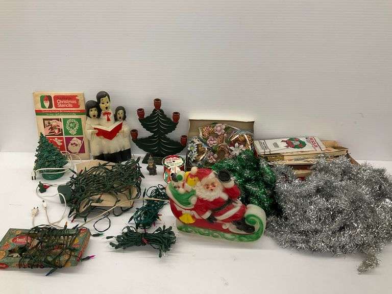 Christmas Decorations: Ceramic Tree, Santa Blow Mold, Christmas Lights & More image