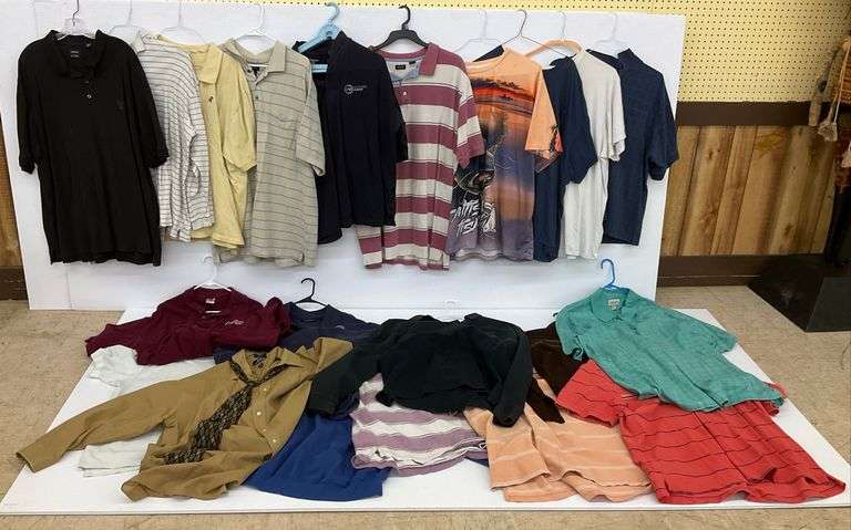 Men's Assorted Shirts and Polo Lot (Stafford, IZOD, St. John's Bay, Disney) image
