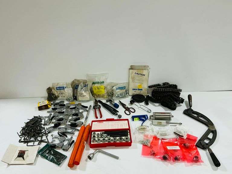 Mixed Lot of Tools, Parts and Hardware - Blow Guns, Wrenches, Valves and More image