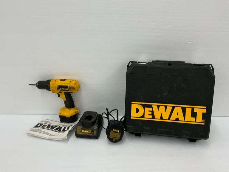 DeWalt 12V Cordless Drill Driver with Case, Charger, and Battery... works image