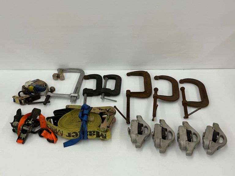Assorted Clamps and Ratchet Straps image