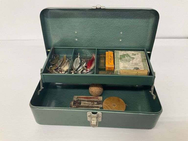 Fishing Tackle Box with Lures and Accessories image
