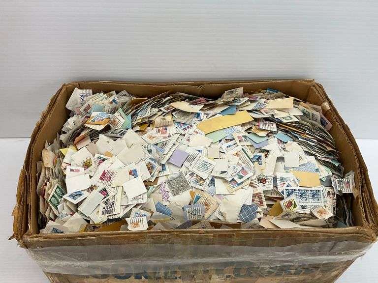 Large Box of Loose Stamps image