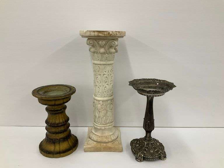 Column Pedestal with Metal Stand & Candleholder image