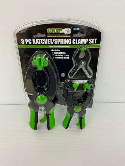 New Grip 3-Piece Ratchet/Spring Clamp Set image