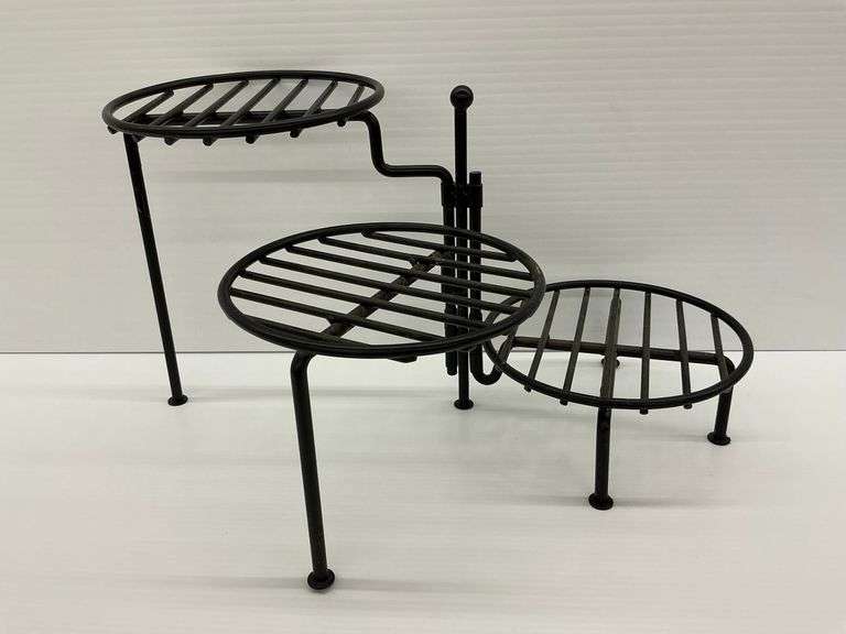 Three-Tiered Metal Plant Stand image
