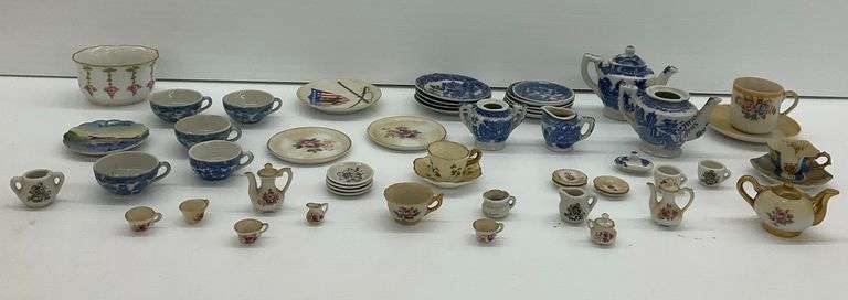 China Tea Set Pieces Collection Including Miniatures image