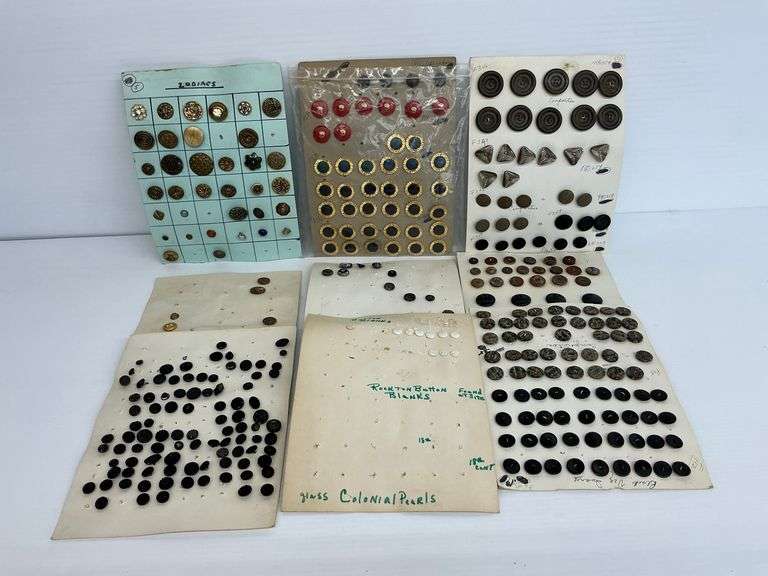 Wide Assortment of Vintage Buttons image