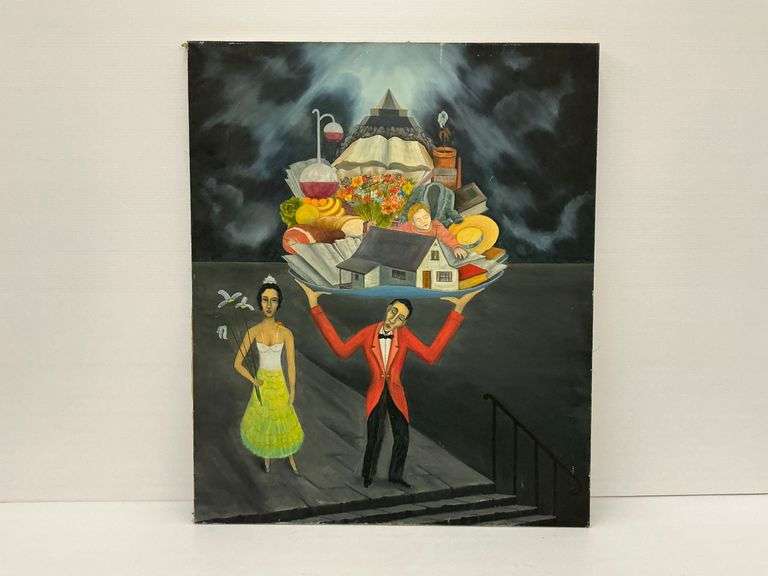 Surrealist Style Oil Painting on Canvas image