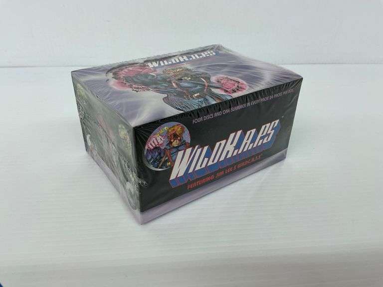 Sealed 1994 WildK.A.P.S. Featuring Jim Lee's WildC.A.T.S. Trading Pog Box image