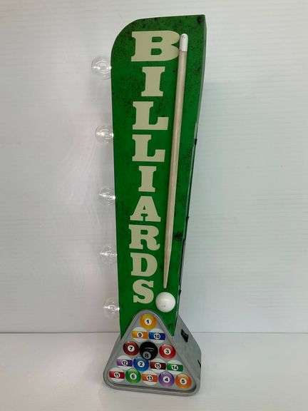 Billiards Light-Up Marquee Sign... works image