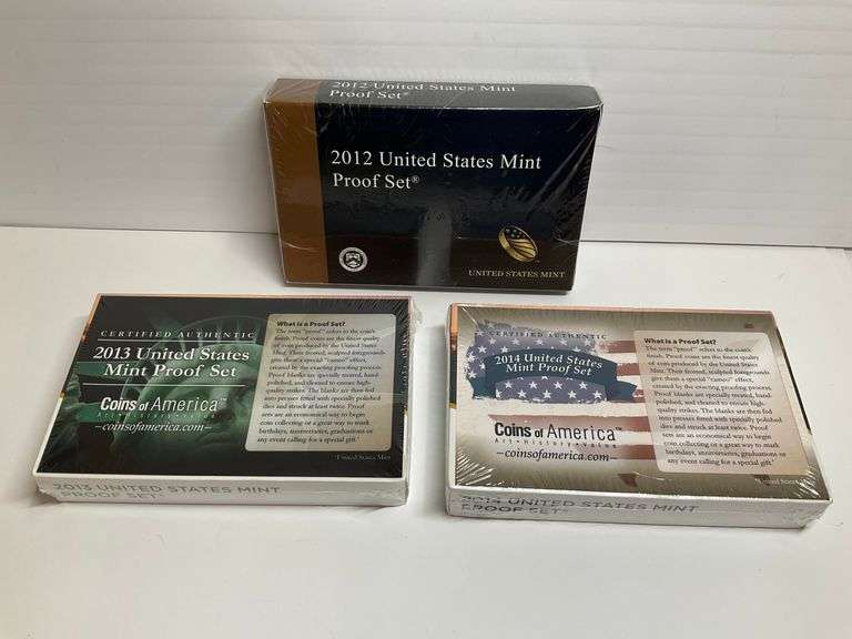 Sealed United States Mint Proof Set Collection (2012, 2013, 2014) image