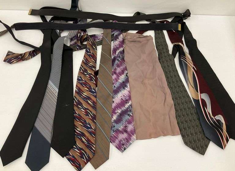 Group of  Neckties and Belts image