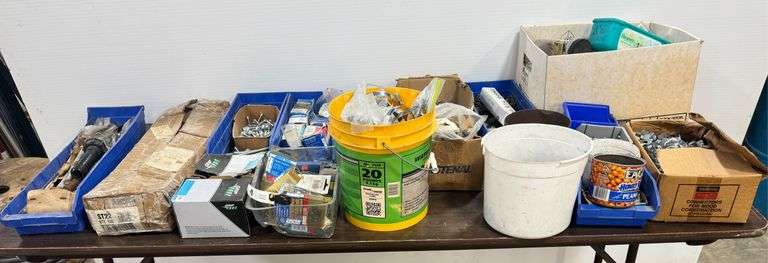 Assorted Hardware: Screws, Nails, Clamps, and Fasteners image