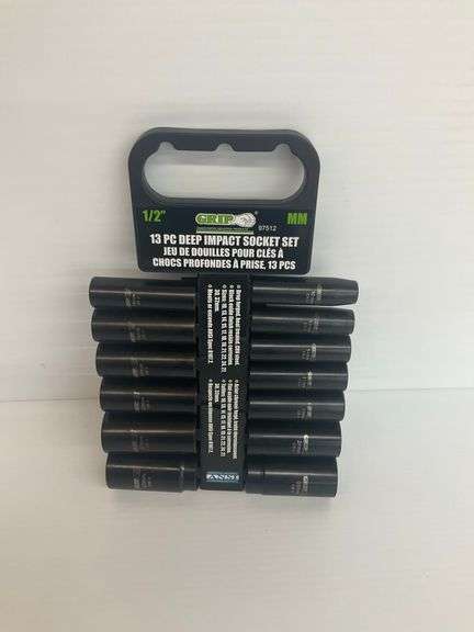 New Grip 1/2" Drive 13-Piece Deep Impact Socket Set image