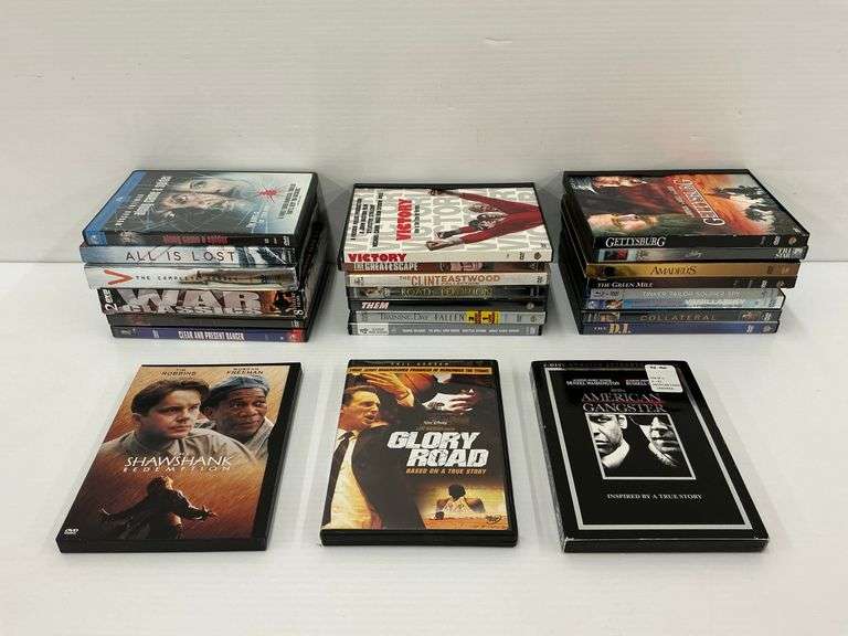 Assorted DVD Movie Lot - Action, Drama, War, Classics - 24 Movies Total image