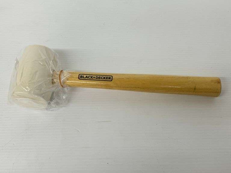 New Black + Decker 16oz White Rubber Mallet image