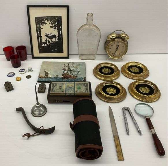 Framed Art, Desk Accessories, Coloring Pencils, and Other Items image