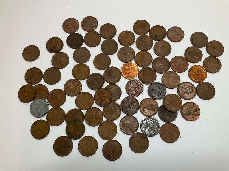 US Penny Coin Collection - Mixed Dates and Types image