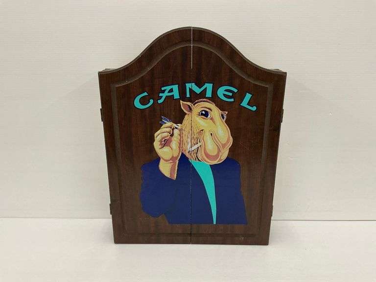 Camel Dartboard Set with Cabinet image