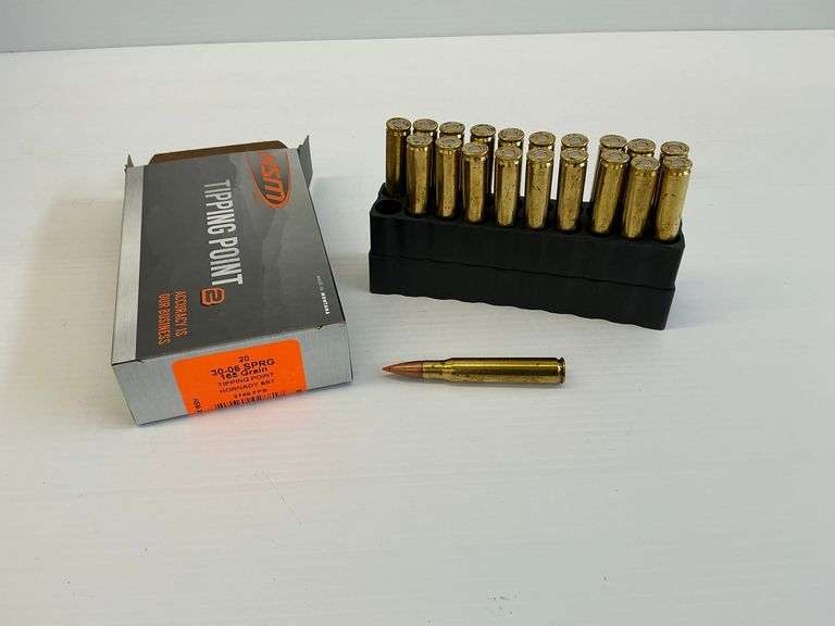 New HSM Tipping Point 30-06 SPRG Ammunition - One 20 Round Box image