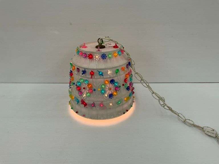 Hanging Flower Barrel Lamp image