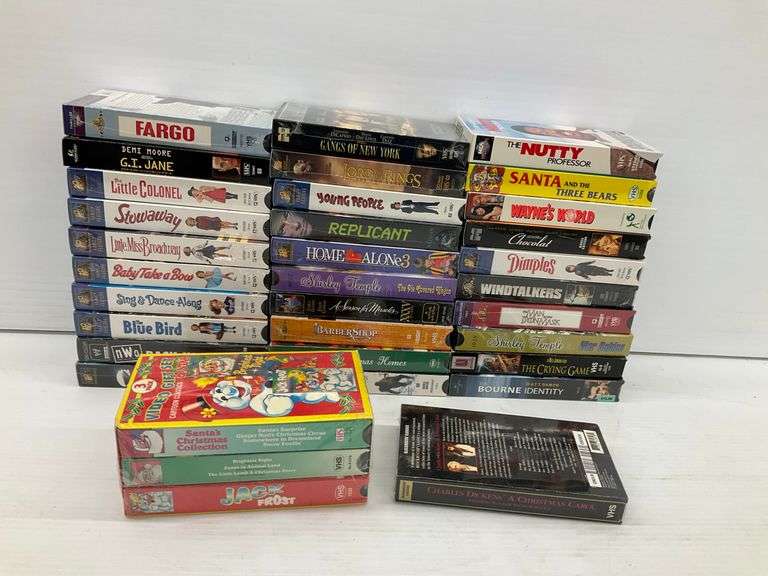 Numerous Primarily Sealed VHS Movies ...Assorted Titles image